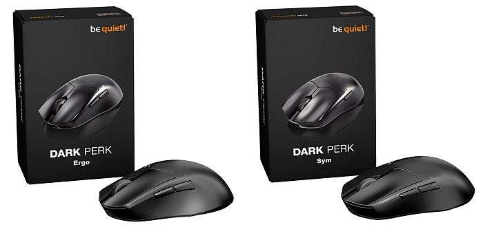 be quiet! анонсировала свои первые игровые мыши Dark Perk Ergo и Dark Perk Sym