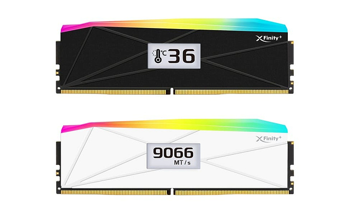 v-color анонсировала комплекты памяти Xfinity + с OLED-экраном и скоростью до 9066 MT/s