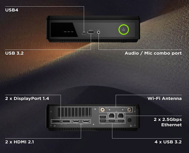 Новые мини-ПК ZOTAC MAGNUS EAMAX хвастаются процессорами AMD Ryzen AI MAX