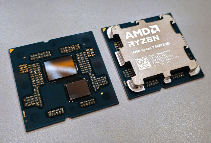 Рассматриваем первые фотографии AMD Ryzen 7 9850X3D без крышечки