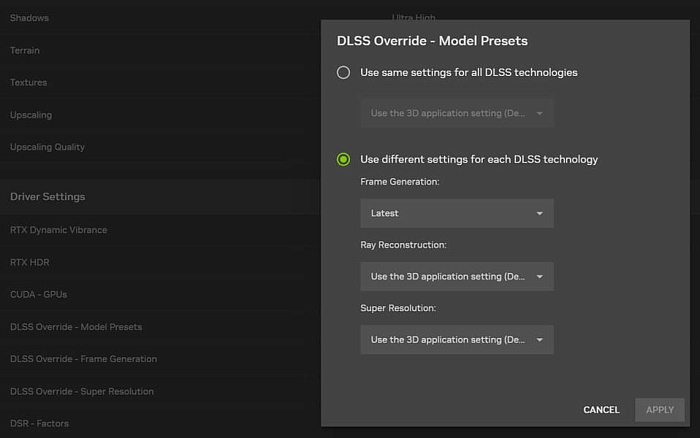Обновление NVIDIA App добавляет Smooth Motion для RTX 4000 и глобальное изменение версии DLSS