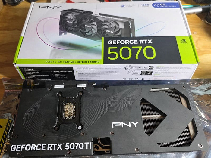 По неизвестной причине PNY заменила проблемную RTX 5070 на RTX 5070 Ti
