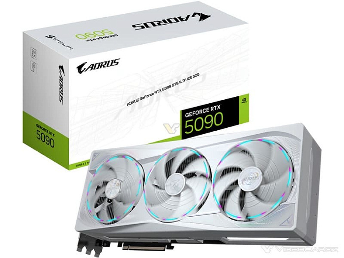 COMPUTEX: GIGABYTE показала RTX 5090 AORUS Stealth ICE со скрытым разъёмом питания