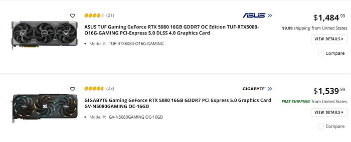 Доступность NVIDIA GeForce RTX 5000 начала улучшаться