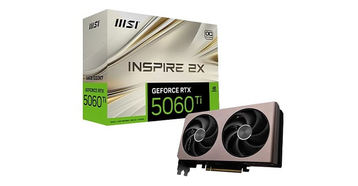 Рассматриваем модельный ряд показанных видеокарт GeForce RTX 5060/Ti