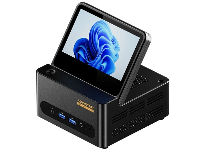 Мини-ПК AOOSTAR G-FLIP 370 оснащен откидным экраном