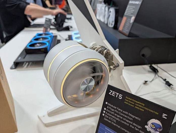 COMPUTEX: кулеры Zalman ZET напоминают турбины самолёта