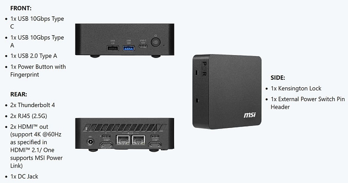 MSI выпустила мини-ПК Cubi NUC AI+ 3MG с Intel Panther Lake и объёмом 0.51 литра