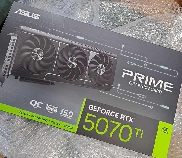 В сети отметился первый покупатель ASUS GeForce RTX 5070 Ti Prime OC    