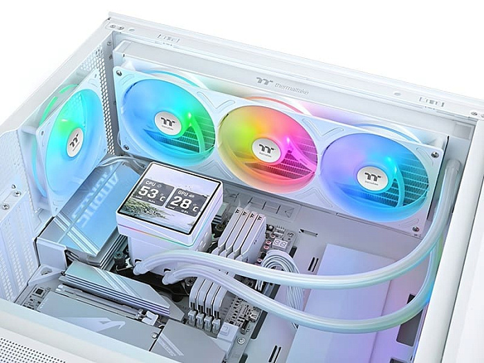 Thermaltake показала готовую СЖО TH360 V3 Ultra ARGB Sync Snow Edition