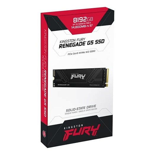 Накопитель Kingston FURY Renegade G5 появился в продаже с объёмом 8 Тбайт