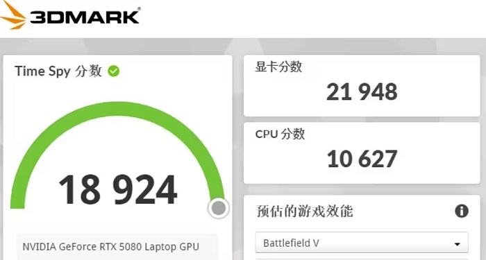 Мобильная RTX 5080 протестирована в 3DMark Time Spy: на 16% лучше RTX 4080  