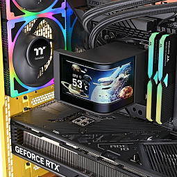 Готовая СЖО Thermaltake MAGCurve 360 Ultra оснащается изогнутым AMOLED-дисплеем