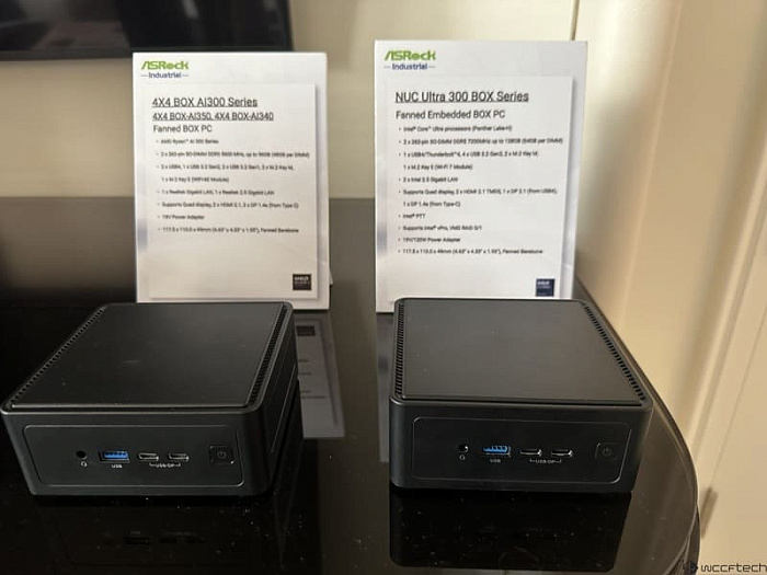 CES 2026: ASRock показала новую серию мини-ПК NUC на процессорах Ryzen AI 300 и Core Ultra 300