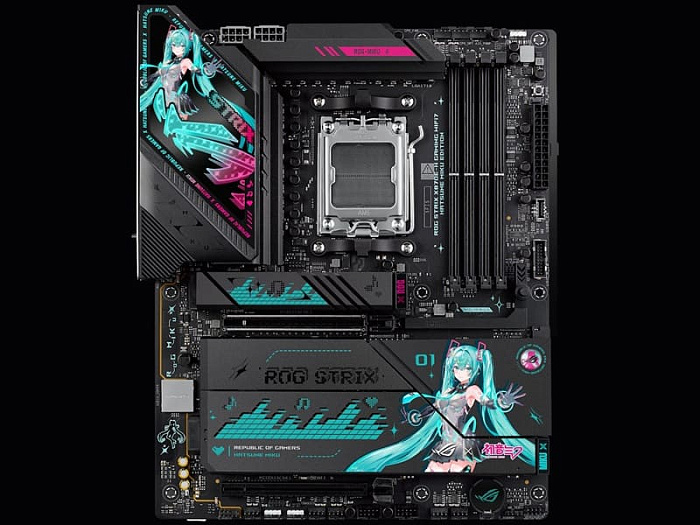 ASUS ROG Strix X870E-H Hatsune Miku Edition продаётся на 50% дороже оригинальной версии