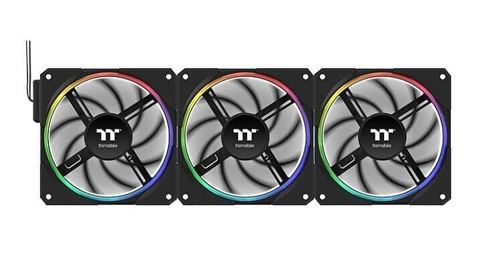 Thermaltake выпустила вентиляторы TS120 EX RGB и TS140 EX RGB с датчиком температуры