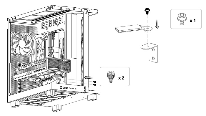 Изображение из инструкции к корпусу Thermaltake View 380 XL TG ARGB с сайта https://ru.thermaltake.com