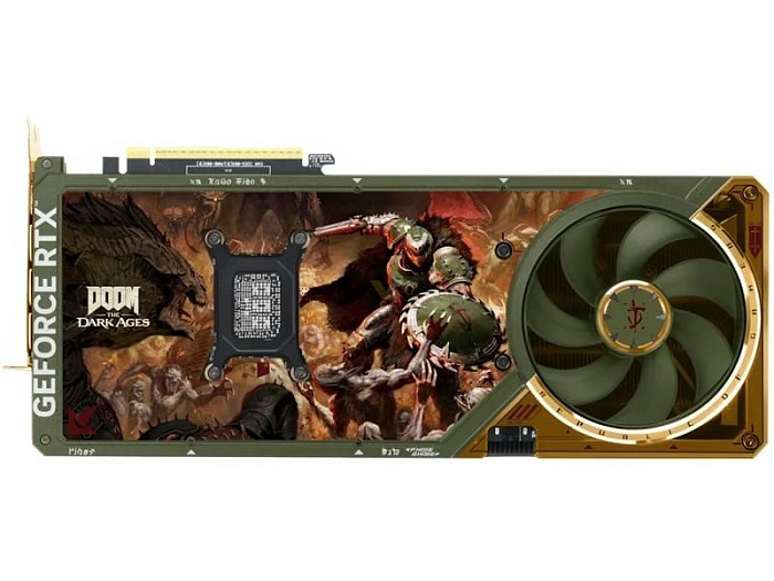 ASUS и Bethesda анонсировали уникальную видеокарту ROG Astral RTX 5080 DOOM Edition