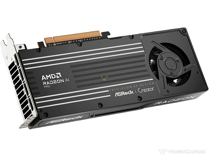 ASRock полноценно представила видеокарту для рабочих станций Radeon AI PRO R9700 Creator