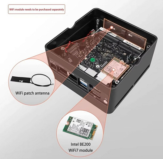 Мини-ПК X86-P6 Pocket NAS предлагает четыре слота M.2 для создания сетевого хранилища  
