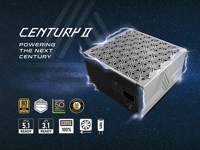 Montech выпустила блоки питания CENTURY II мощностью до 1200 Вт