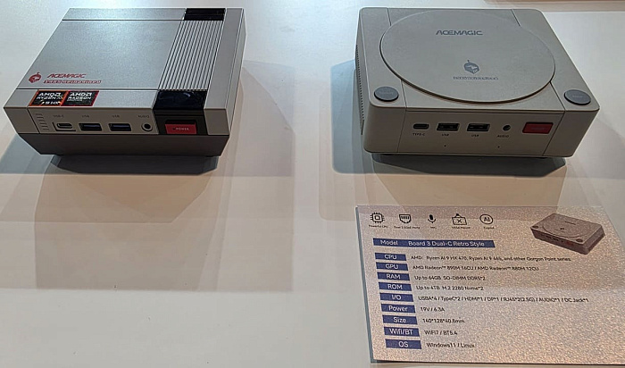CES 2026: новые мини-ПК от ACEMAGIC, вдохновлённые NES и PlayStation