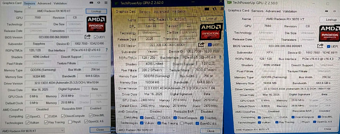 AMD начала оснащать видеокарту Radeon RX 9070 XT памятью GDDR6 от Samsung