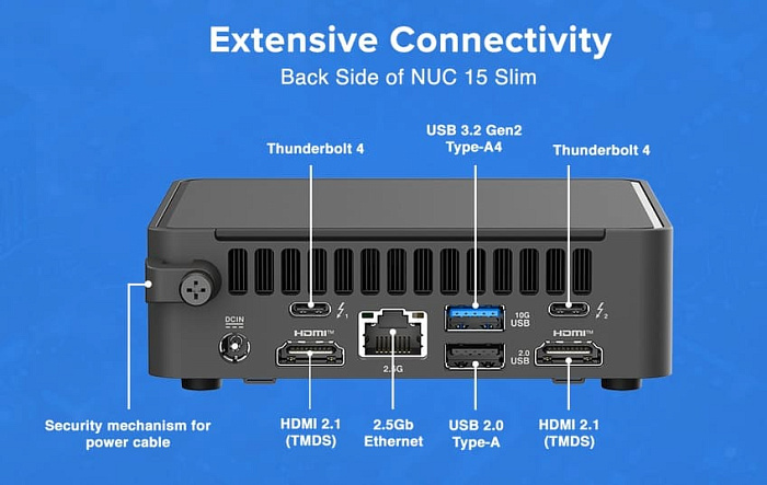 Simply NUC анонсировала мини-ПК NUC 15 Pro Cyber Canyon с Core Ultra 200H