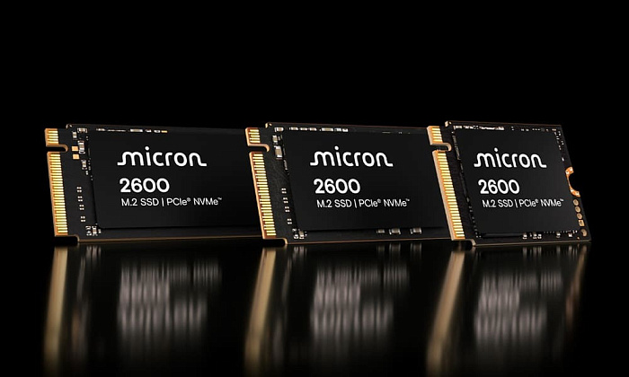 Накопитель Micron 2600 оснащён технологией адаптивной записи, повышающей его скорость