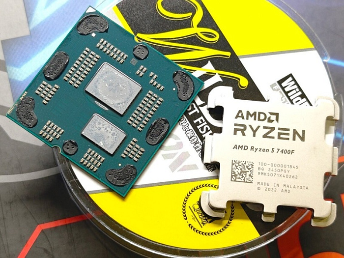 AMD Ryzen 5 7400F лишился жидкого металла и поставляется с простой термопастой  