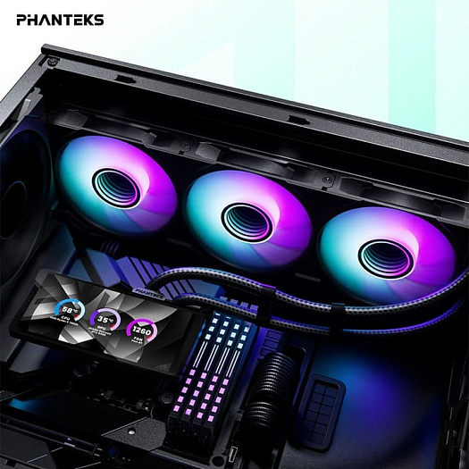 Phanteks начала продажи готовой СЖО 360M25-LCD с 6-дюймовым дисплеем