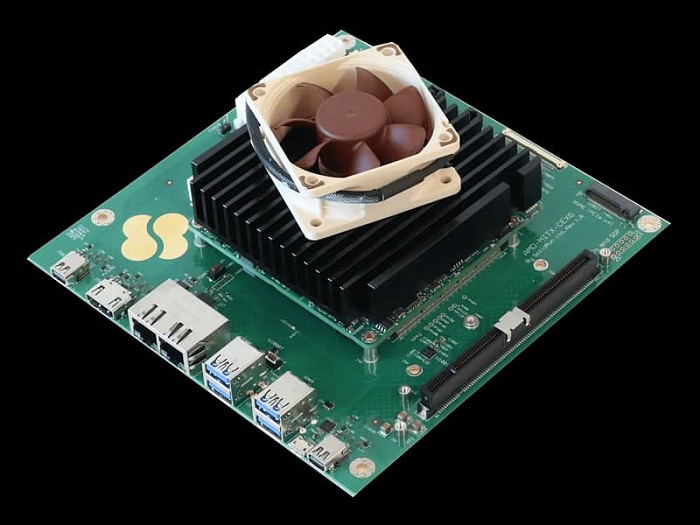 Система SolidRun P100 COMx6 полагается на AMD Ryzen AI Embedded P100 и память LPCAMM2