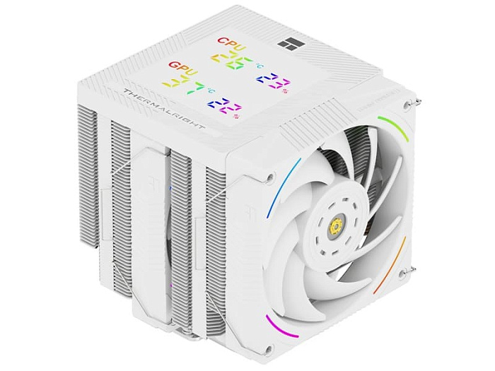 Кулеры Thermalright Phantom Spirit 120 Digital отображают показатели CPU и GPU на крышечке