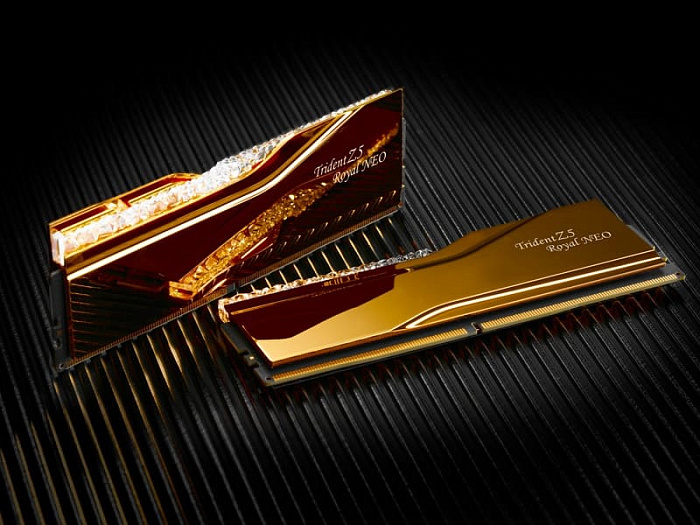 G.SKILL показала комплект памяти Trident Z5 Royal Neo DDR5-8000 объемом 128 ГБ