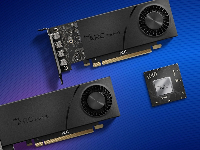Видеокарты для рабочих станций Intel Arc Pro A60 и A60M получили 16 ...
