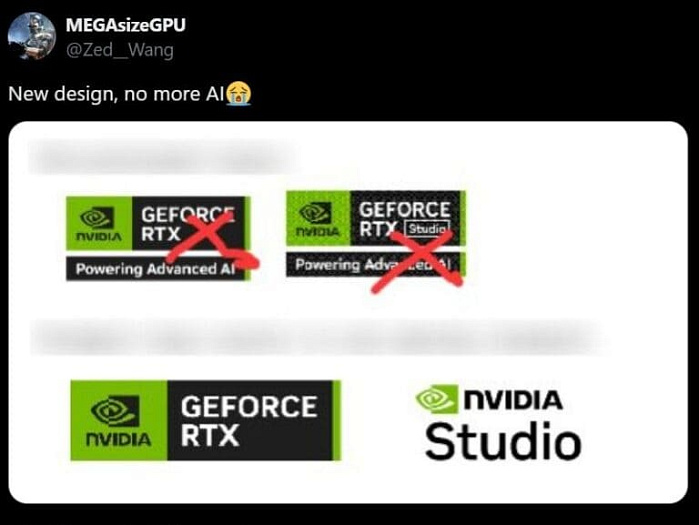 Слух: NVIDIA отказывается от бренда "Powering Advanced AI"
