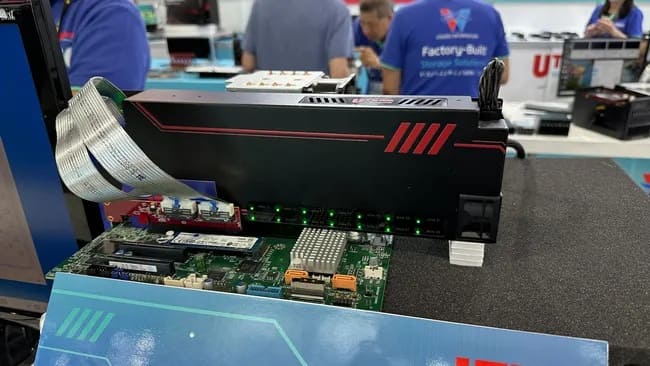 Карта расширения Ultran может работать с 28 накопителями M.2
