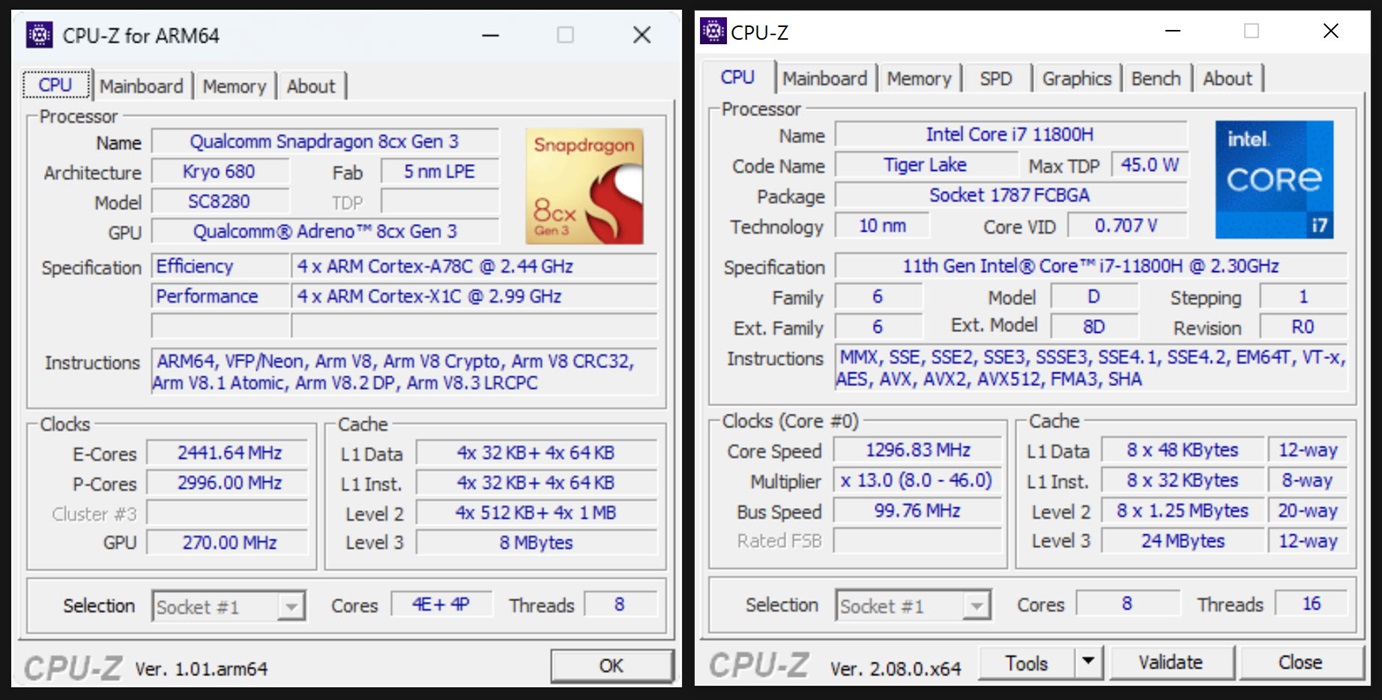 Утилита CPU-Z получила версию для работы с процессорами ARM64 в рамках  Windows — i2HARD