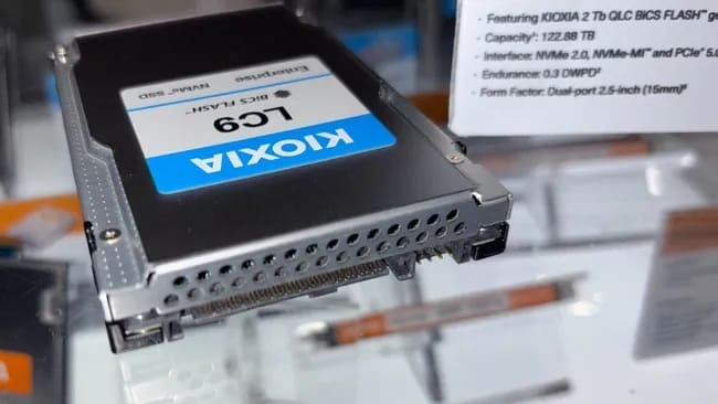KIOXIA раскрыла больше подробностей о накопителе LC9 объёмом 122 Тбайта