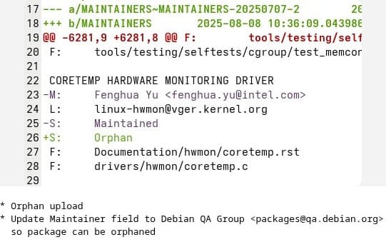 Intel перестала работать над 12 пакетами для дистрибутива Debian Intel перестала работать над 12 пакетами для дистрибутива Debian