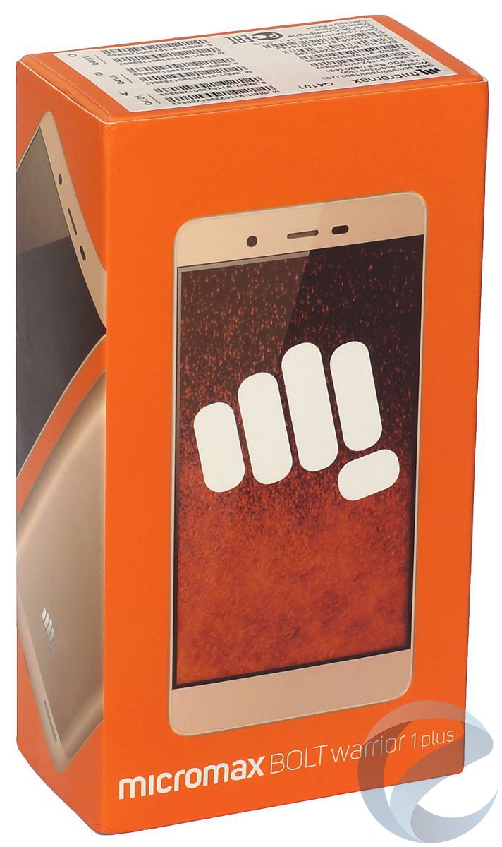 Упаковка и комплектация смартфона Micromax Q4101 BOLT Warrior 1 Plus 